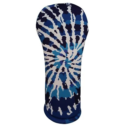 Blue Tie Dye Golf Club Headcover-Driver, Fairway, Hybrid,Towel or Gift Set - Image 1 of 4