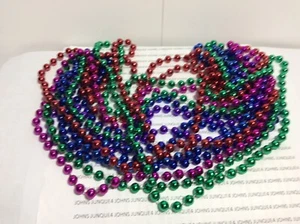 PLASTIC BEAD NECKLACES NEW LOT OF 8 NECKLACES 14 INCHES LONG GREAT PRICE!! - Picture 1 of 4