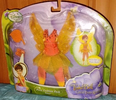 Tinkerbell Great Fairy Rescue Pixie Fashion Doll Outfit Pack Fawn 2010 Jakks HTF - Image 1 of 4