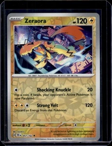 Zeraora SV05: Temporal Forces Pokémon 057/162 Reverse Holo NM+ - Picture 1 of 2