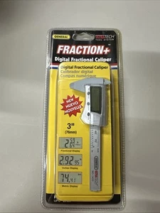 General Tools 1433 Fraction Plus Digital Fractional Caliper Carbon Fiber 3" New - Picture 1 of 2