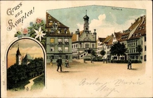 Litho Kempten im Allgäu Schwaben, Rathaus, Burghalde - 4293535 - Picture 1 of 2