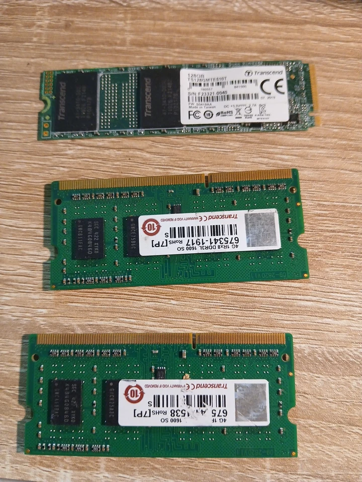 2 Transcend 4G 1Rx8 DDR3L 1600 SO RAM 1 128 GB - Image 1 of 4