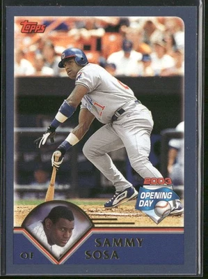 2003 Topps Opening Day Sammy Sosa #50 Chicago Cubs - Image 1 of 2