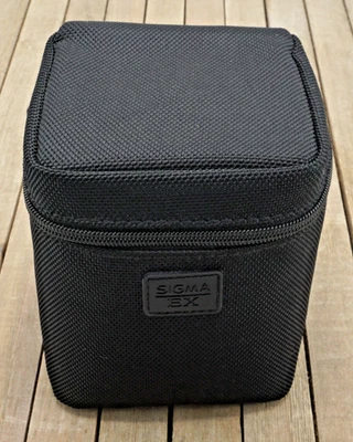 Sigma EX Lens Holster Soft Padded Case Black Camera Accessory Bag Zip Belt Loop - Image 1 of 4