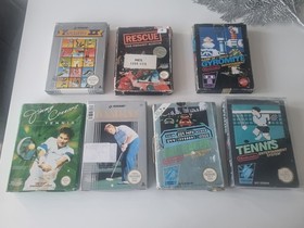 Nes games bundle Tennis Gyromite  Golf Rescue Road Racer
