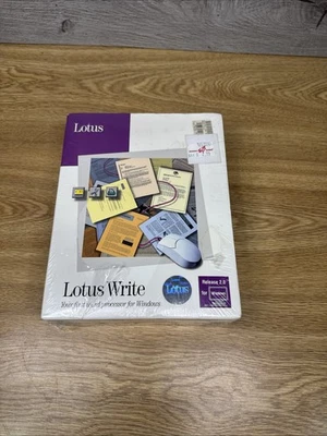 Vintage 1992 Lotus Write 2.0 Word Processor for Windows – Factory Sealed - Image 1 of 4