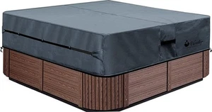 Waterproof Hot Tub Cover Outdoor Spa 76x76 600D Heavy Duty Polyester - Picture 1 of 8