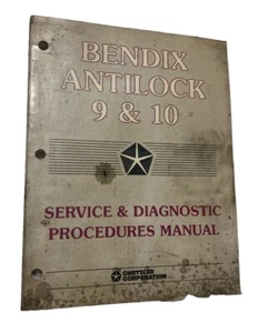 BENDIX ANTILOCK 9 & 10 SERVICE & DIAGNOSTIC PROCEDURES GUIDE MANUAL BOOK - Picture 1 of 3