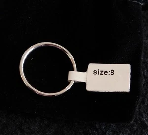 2 mm Edelstahl Ehering in Silberfarben Größe 8 - Bild 1 von 2