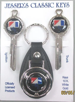 AMC American Motors Corp Black Classic Keys Set 1975 1976 1977 1978 1979 1980  - Image 1 of 4