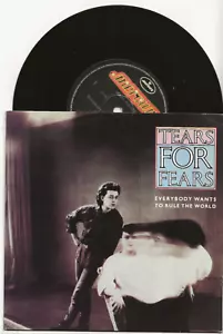 TEARS FOR FEARS EVERYBODY WANTS TO RULE THE WORLD 33RPM SINGLE FROM BRAZIL MINT - Picture 1 of 2