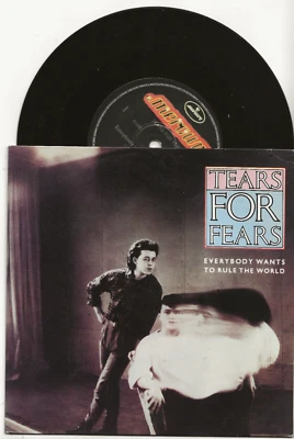 TEARS FOR FEARS EVERYBODY WANTS TO RULE THE WORLD 33RPM SINGLE FROM BRAZIL MINT - Image 1 of 2