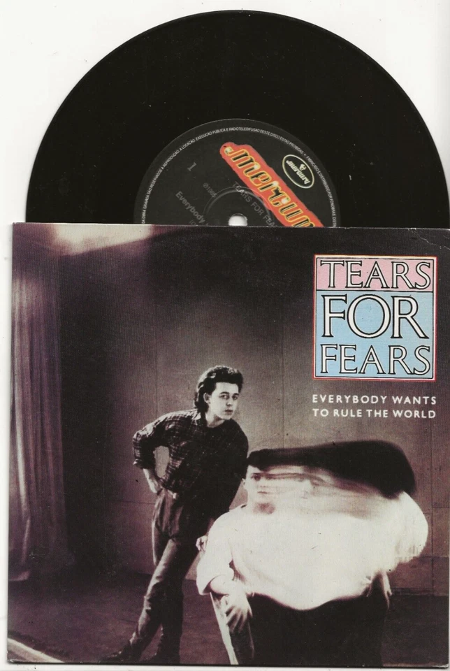 TEARS FOR FEARS EVERYBODY WANTS TO RULE THE WORLD 33RPM SINGLE FROM BRAZIL MINT - Image 1 of 2