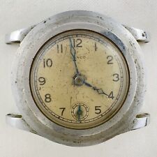 Vintage Lanco 7 Jewel Men's Mechanical Wristwatch Incomplete w Stepped Bezel