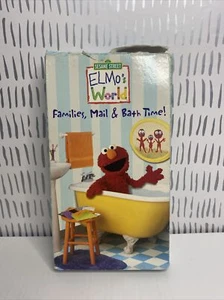 Elmos World - Families, Mail and Bath Time (VHS, 2004) - Picture 1 of 5