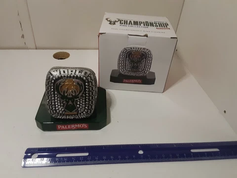 2021 Milwaukee Bucks Championship Ring Paperweight Palermo’s Promo Brand New Cover