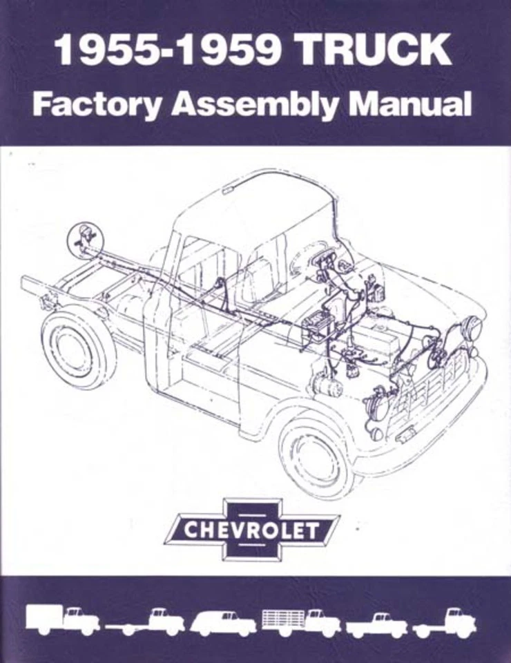 1957 1958 1959 Chevrolet Pickup Truck Assembly Manual Engine Drivetrain Wiring - Image 1 of 1