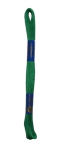 (0,17€/m) Stickgarn Stickfaden Knüpfgarn 100% Baumwolle 15 m grün (6182) - Bild 1 von 1