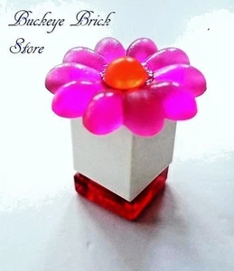 LEGO Belville Minifig CAJA DE PERFUMES Tarro Caja en Polvo con Flor ROSA Trans - Imagen 1 de 2