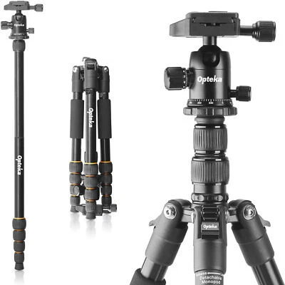 Opteka 59" 2-In-1 Photo Video Travel Tripod Monopod Combo with Ball Head + Case - Image 1 of 4