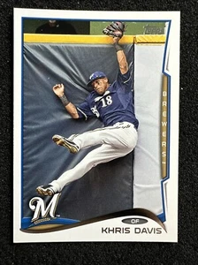 KHRIS DAVIS #326 2014 Topps Baseball QTY Milwaukee Brewers - Foto 1 di 2