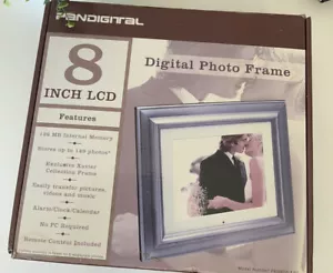Pandigital 8-Inch Digital Picture Frame Gray PAN808-XAV New Open Box - Picture 1 of 5