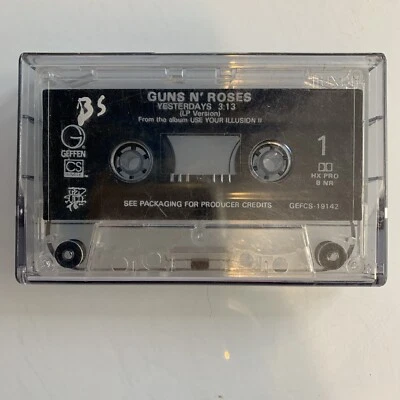 Guns n Roses Yesterdays Single (Cassette) Tape Only - Image 1 of 2