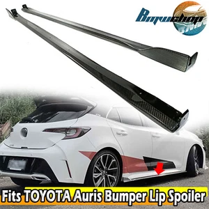 Fits 2025 TOYOTA Auris Corolla 3rd Hatchback Side Skirt Extension Carbon Fiber - Picture 1 of 5
