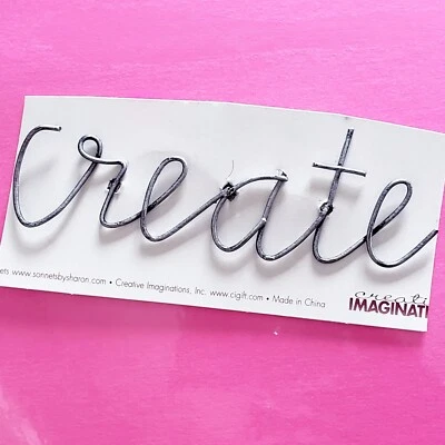 Creative Imaginations Narratives Metal Word 3-Brad "Crear" Sonetos Por Sharon Foto 1 de 4