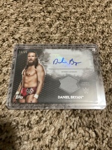 2015 Topps WWE Undisputed DANIEL BRYAN Autograph and Shirt Relic #02/25 SP Rare
