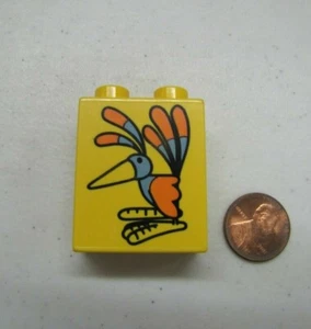 Lego Duplo BIRD CHARACTER Friend from BOB THE BUILDER Set PRINTED BLOCK ZOO - Picture 1 of 2
