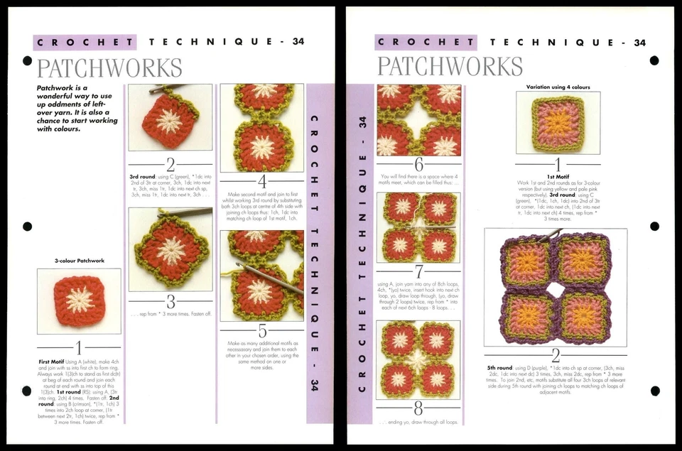 Patchworks #34 Creative Needles Techniques Crochet Pattern - Image 1 of 1