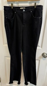 All Worthy Hunter McGrady Größe 16 Bootcut-Jeans schwarz 5-Pocket-Stil gebraucht - Bild 1 von 9