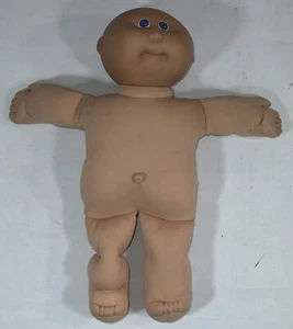 VTG Cabbage Patch Kids Baby Doll Xavier Roberts Bald Head & Blue Eyes 1985 - Picture 1 of 5