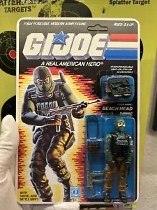 Gi Joe 1986 Beach Head Ranger Beautiful Paint Apps And Logo ReCarded Moc Hasbro - Picture 1 of 12