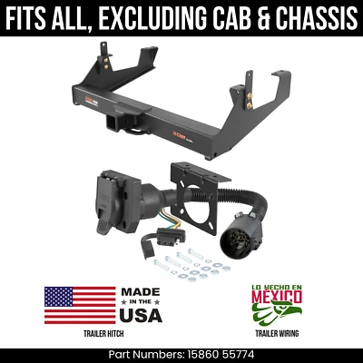 For 11-19 Chevy Silverado 3500HD Trailer Hitch w/ 7 Pin Wiring Excl C&Cs Curt — 第 1/4 张图片