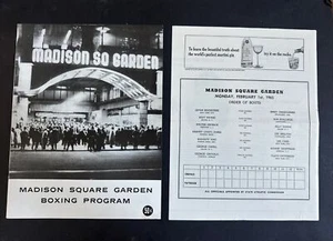 1965 February 1 Madison Square Garden Boxing Program Msg Nm Mint Floyd Patterson - Picture 1 of 15