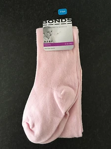 BNWT Bonds Brand Girls Age 2-3 Years Cute Pastel Pink Footed Style Tights - Picture 1 of 1