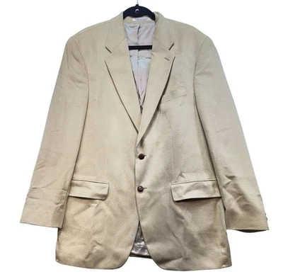 Blazer Ralph Lauren Hombre Oficina Carrera Imitación Gamuza Talla 42T Beige Foto 1 de 4