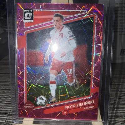 2021-22 Panini Donruss Optic Soccer Piotr Zielinski Pink Velocity 22/25 - Image 1 of 4