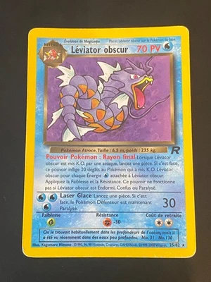 CARTE POKEMON LÉVIATOR OBSCUR 25/82 FR RARE WIZARDS TEAM ROCKET - TBE+ - Photo 1/4