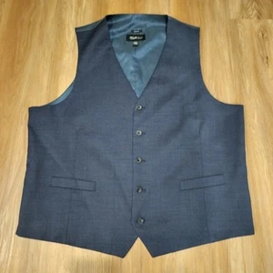 Awareness By Kenneth Cole Men's Dress Vest. Navy Blue. XXL. Slim Fit - Picture 1 of 9