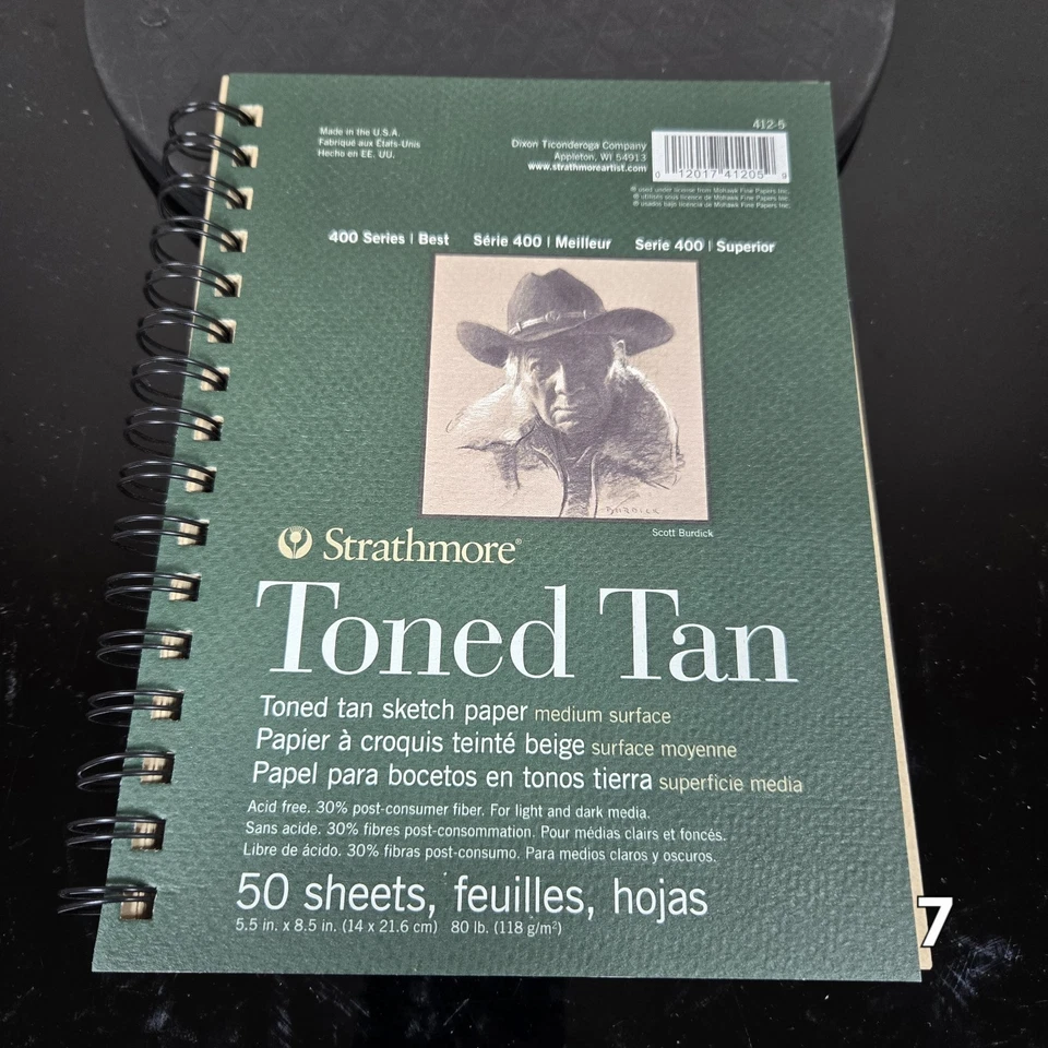 Strathmore Toned Sketch Spiral Paper Pad 5.5" x 8.5" Tan 50 Sheets - Image 1 of 1