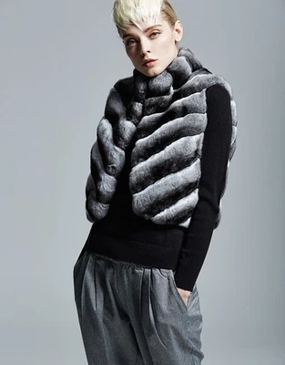 Chinchilla Fur Vest - Image 1 of 4