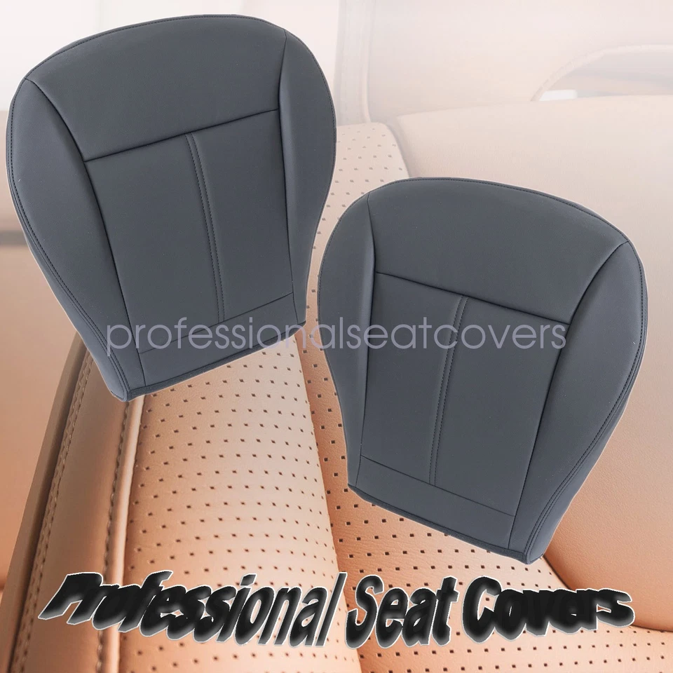 Driver/Passenger Bottom Leather Seat Cover Black Fits 2007-2014 Ford Edge SEL SE - Image 1 of 1