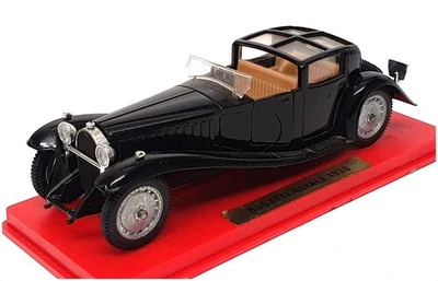 Solido 1/43 Scale Diecast 136 - 1930 Bugatti Royale - Black/Tan Seats - Image 1 of 4
