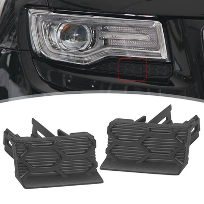 Tampa da moldura do bico da arruela do farol dianteiro RH&LH para Jeep Grand Cherokee 2014-17 - Imagem 1 de 4