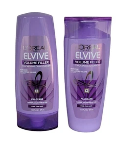 2 L'Oreal Paris Elvive Volume Filler Thickening Shampoo + Conditioner 12.6 oz ea - Picture 1 of 3