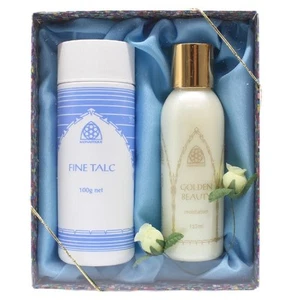 Monastique Golden Beauty Moisturiser 125ml and 100g Talc Gift Set - Picture 1 of 2